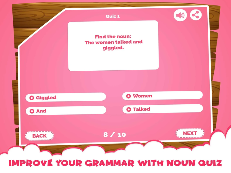 English Grammar Quiz Games - Gameplay image of android game