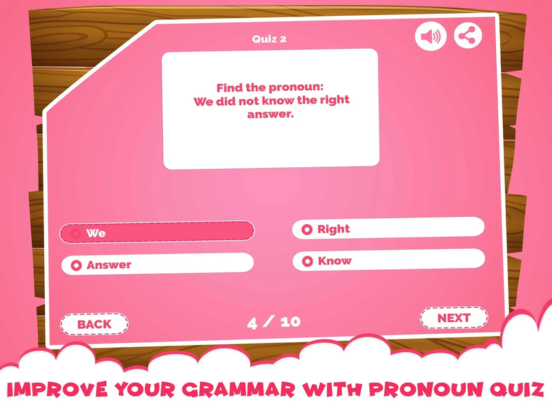 English Grammar Quiz Games - Gameplay image of android game