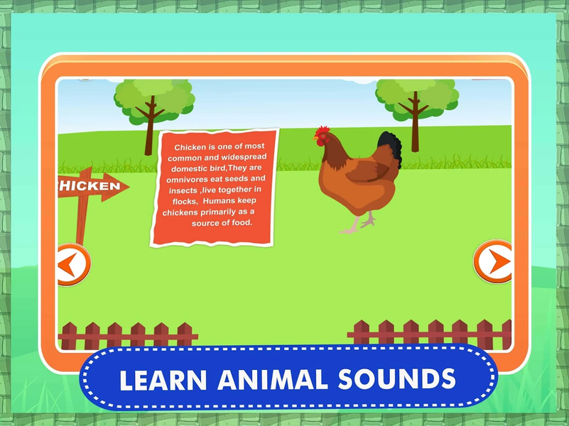 Learn Farm Animals Kids Games - Gameplay image of android game