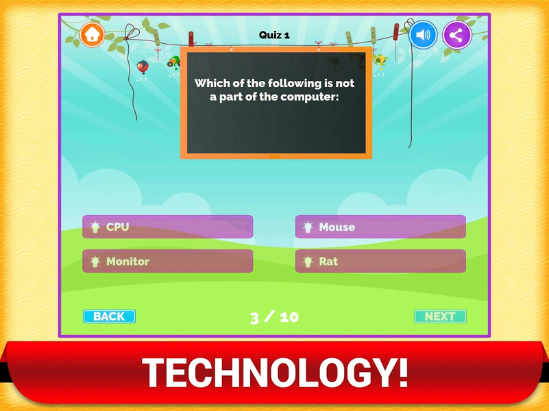 General Knowledge Quiz Games - Gameplay image of android game