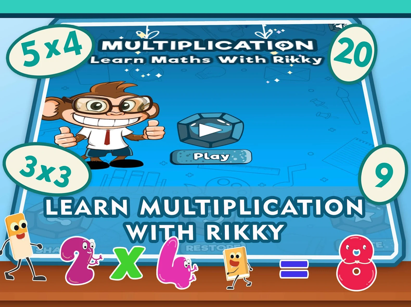 Math Multiplication Quiz Games - عکس بازی موبایلی اندروید