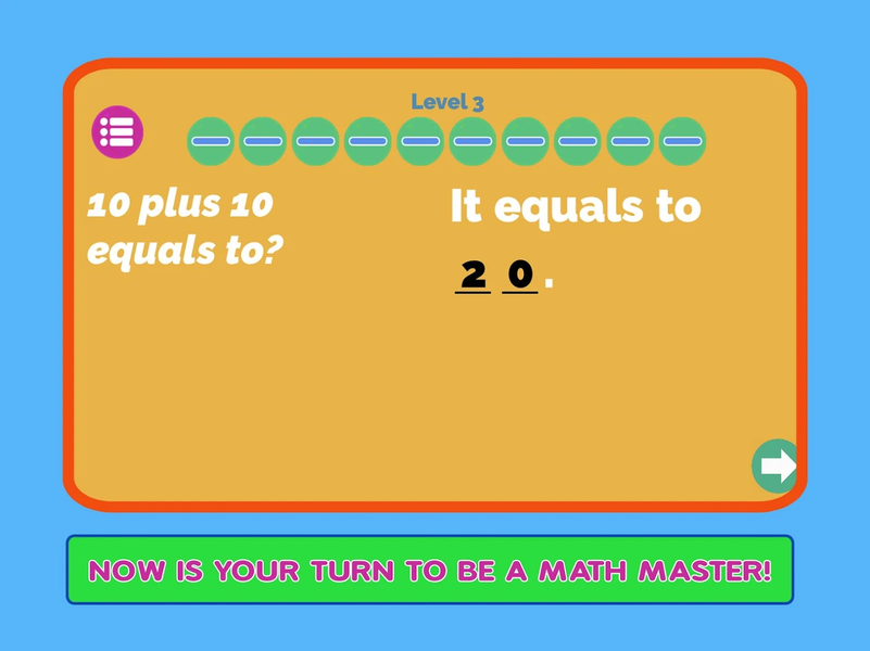Learning Math Mental Quiz Apps - Gameplay image of android game