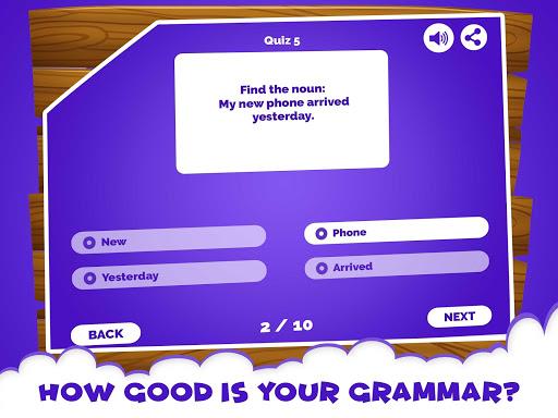 English Grammar Noun Quiz Game - Image screenshot of android app