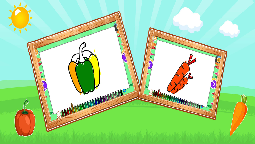 Learn Vegetable Names ABC Game - Gameplay image of android game