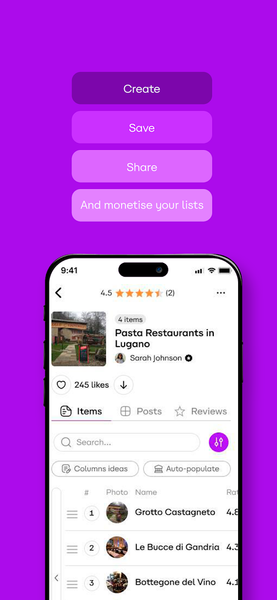 TheLysts: Create & Share Lists - عکس برنامه موبایلی اندروید