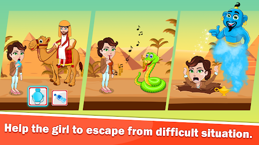 Help The Girl: Rescue Puzzle - عکس برنامه موبایلی اندروید