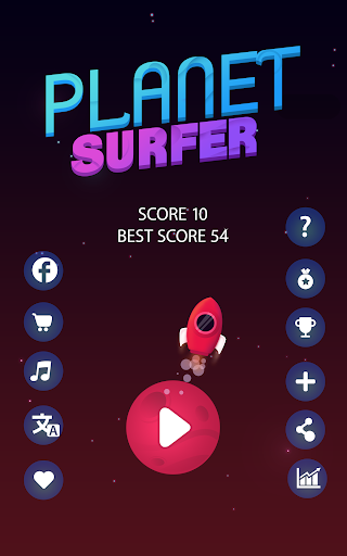 Planet Surfer - Rocket Game Space Craze Mission - Gameplay image of android game