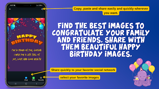 Birthday Wishes and Greetings - Image screenshot of android app