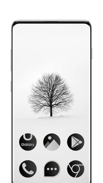 Black & White Theme - Image screenshot of android app