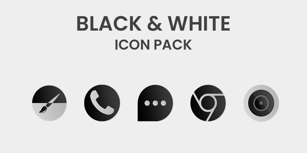 Black & White Theme - Image screenshot of android app