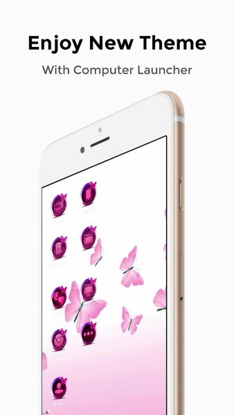 Butterfly Theme for computer launcher - Image screenshot of android app