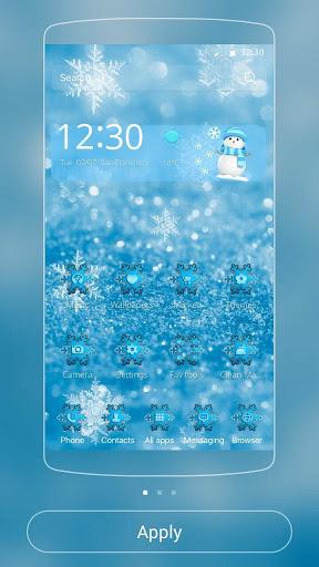 Ice Frozen Snow Xmas Theme - Image screenshot of android app