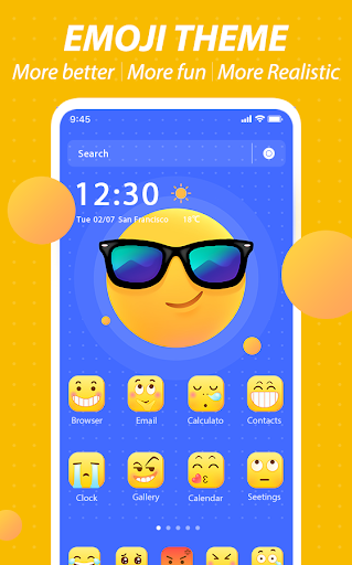 Cute Funny Emoji Themes - Image screenshot of android app