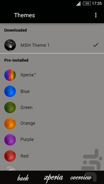 SONY MSH THEME 1 - Image screenshot of android app
