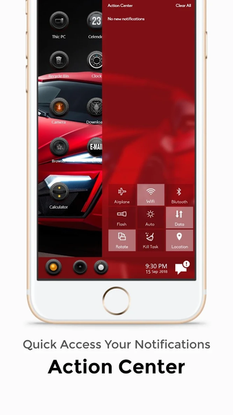 Red Black Theme For Computer Launcher - عکس برنامه موبایلی اندروید