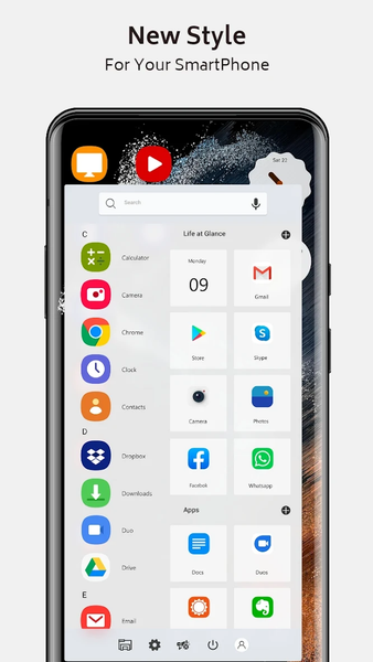 Galaxy S22 Theme for launcher - Image screenshot of android app