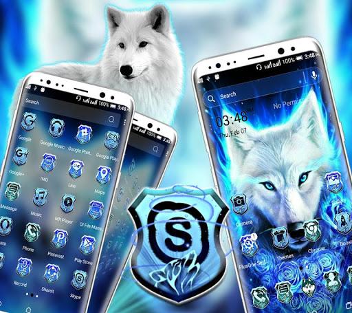Blue Wolf Launcher Theme - عکس برنامه موبایلی اندروید