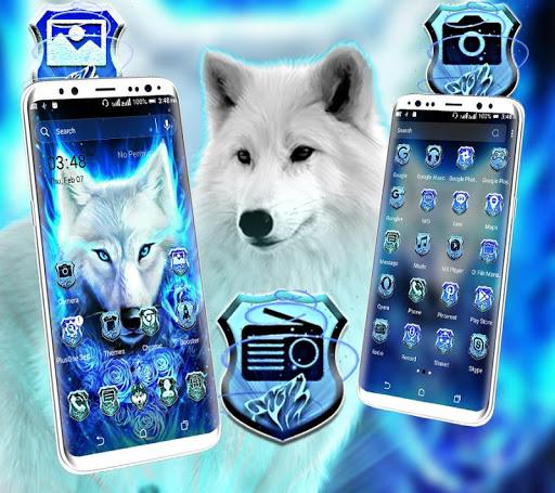 Blue Wolf Launcher Theme - عکس برنامه موبایلی اندروید