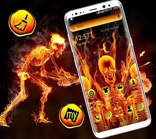 Flaming Skeleton Launcher - Image screenshot of android app