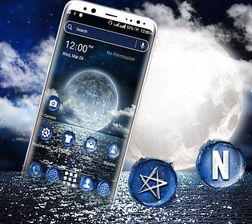 Sea Moon Launcher Theme - Image screenshot of android app