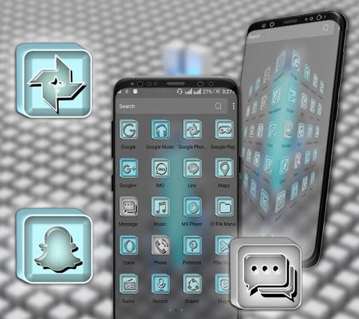 3D Cube Launcher Theme - Image screenshot of android app