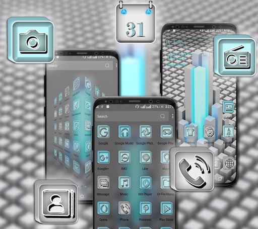 ۳D Cube Launcher Theme - عکس برنامه موبایلی اندروید