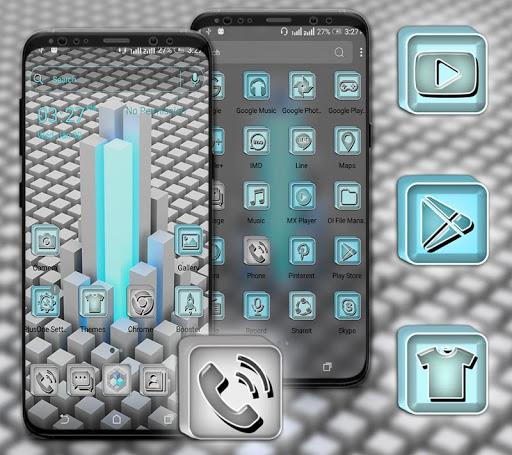 3D Cube Launcher Theme - Image screenshot of android app