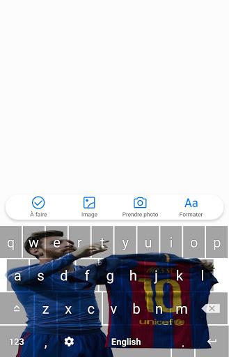 Messi theme keyboard - Image screenshot of android app