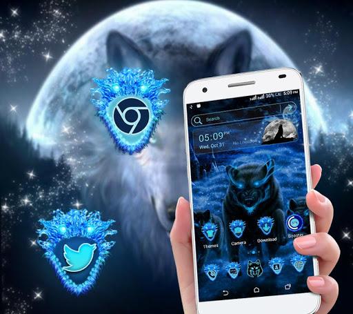 Blue Wolf Launcher Theme - عکس برنامه موبایلی اندروید