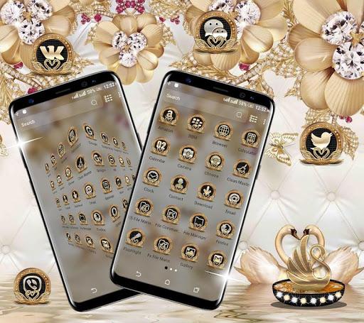 Golden Swan Launcher Theme - عکس برنامه موبایلی اندروید