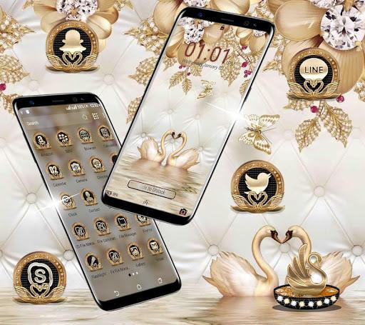 Golden Swan Launcher Theme - عکس برنامه موبایلی اندروید