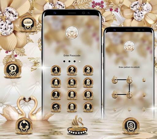 Golden Swan Launcher Theme - عکس برنامه موبایلی اندروید