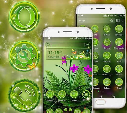 Green Nature Launcher Theme - Image screenshot of android app