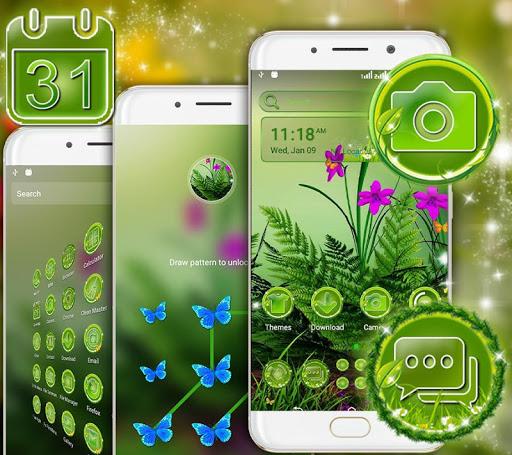 Green Nature Launcher Theme - Image screenshot of android app