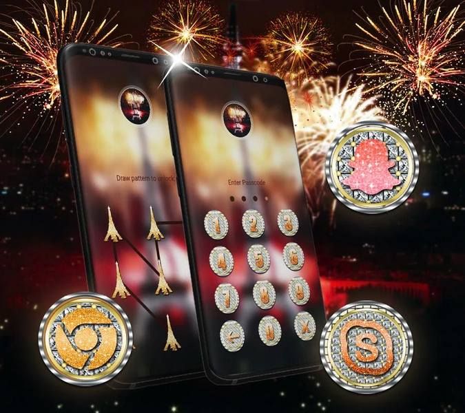 New Year Celebration Launcher Theme - عکس برنامه موبایلی اندروید