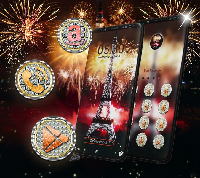 New Year Celebration Launcher Theme - عکس برنامه موبایلی اندروید