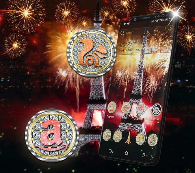 New Year Celebration Launcher Theme - Image screenshot of android app