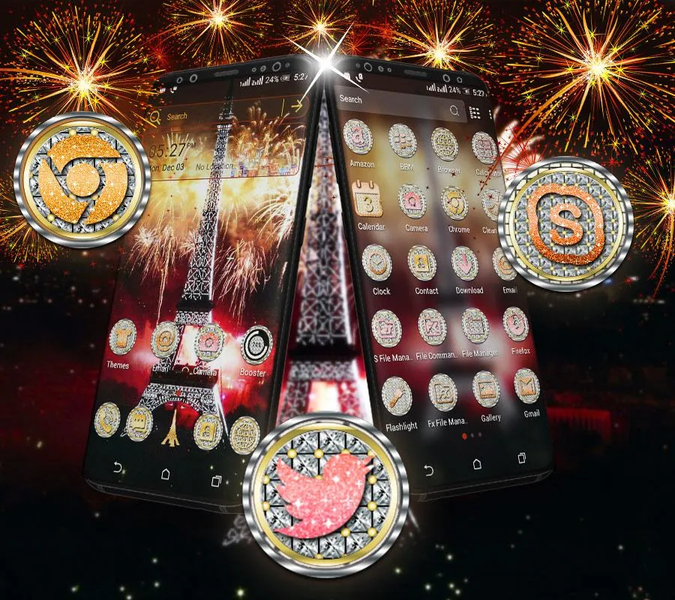 New Year Celebration Launcher Theme - Image screenshot of android app