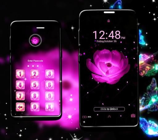 Pink Flower Launcher Theme - عکس برنامه موبایلی اندروید