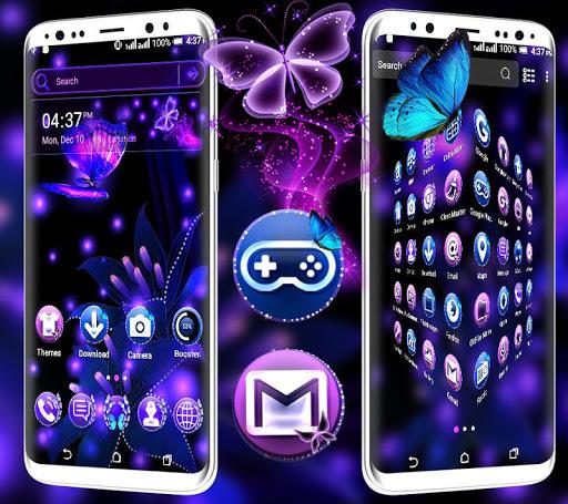 Purple Butterlfy Launcher Theme - عکس برنامه موبایلی اندروید
