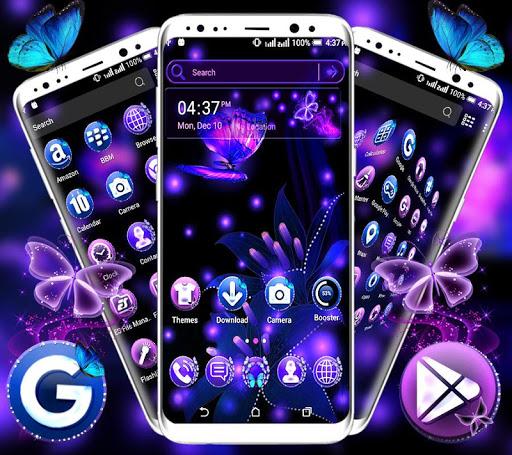 Purple Butterlfy Launcher Theme - عکس برنامه موبایلی اندروید