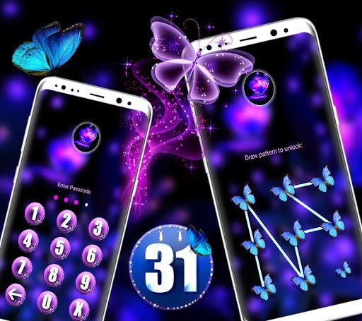 Purple Butterlfy Launcher Theme - عکس برنامه موبایلی اندروید