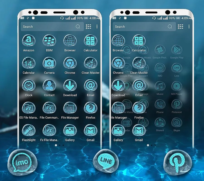 Shark Launcher Theme - Image screenshot of android app