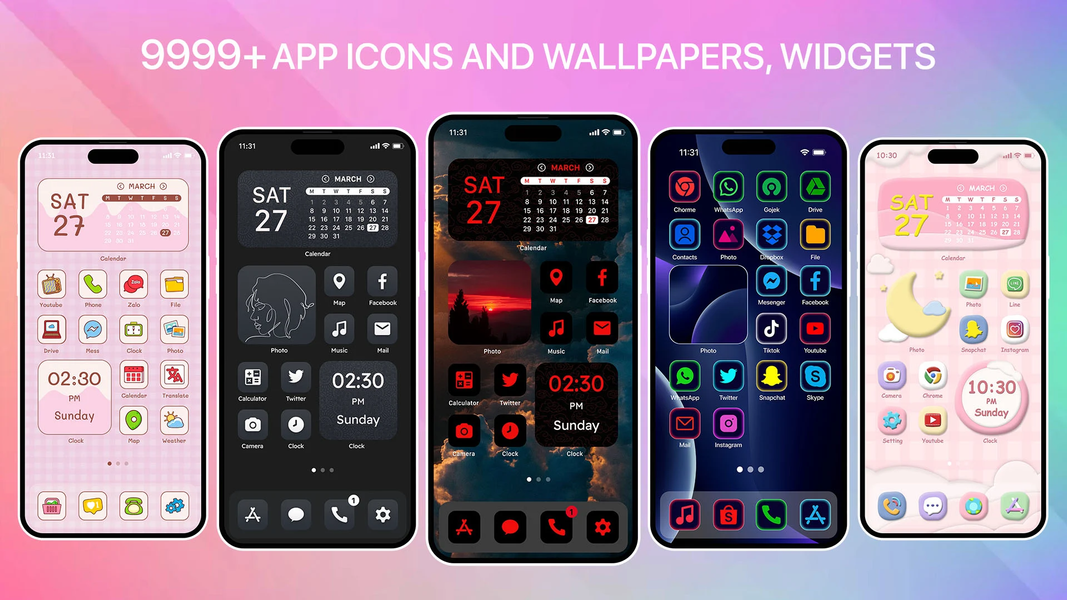 BeautyTheme: Icons & Widgets - عکس برنامه موبایلی اندروید