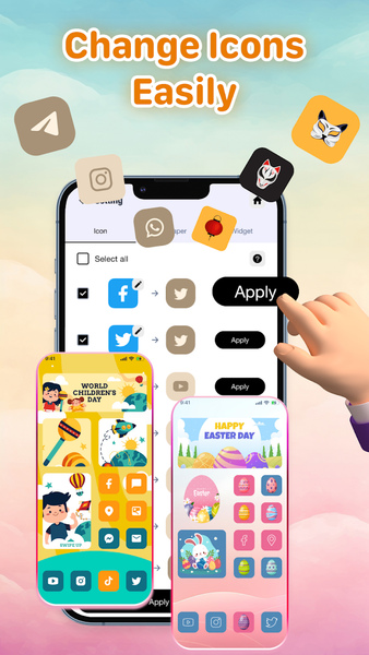 Theme Pack: Icon, Widget Maker - عکس برنامه موبایلی اندروید