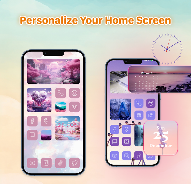 Theme Pack: Icon, Widget Maker - عکس برنامه موبایلی اندروید