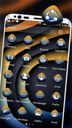 Abstract Curve Art Launcher Theme - Image screenshot of android app