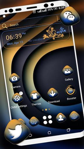 Abstract Curve Art Launcher Theme - Image screenshot of android app