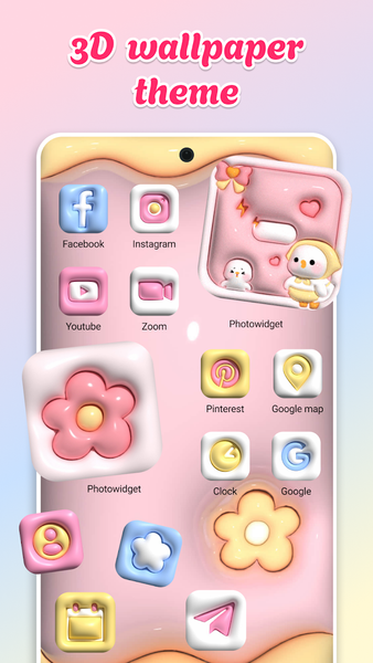 Cute Aesthetic Wallpaper Theme - عکس برنامه موبایلی اندروید