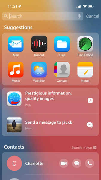 iPhone ۱۴ Launcher, iOS ۱۶ - عکس برنامه موبایلی اندروید